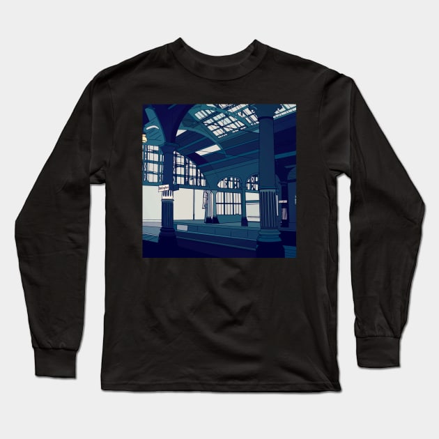 Darlington railway station Long Sleeve T-Shirt by juliechicago